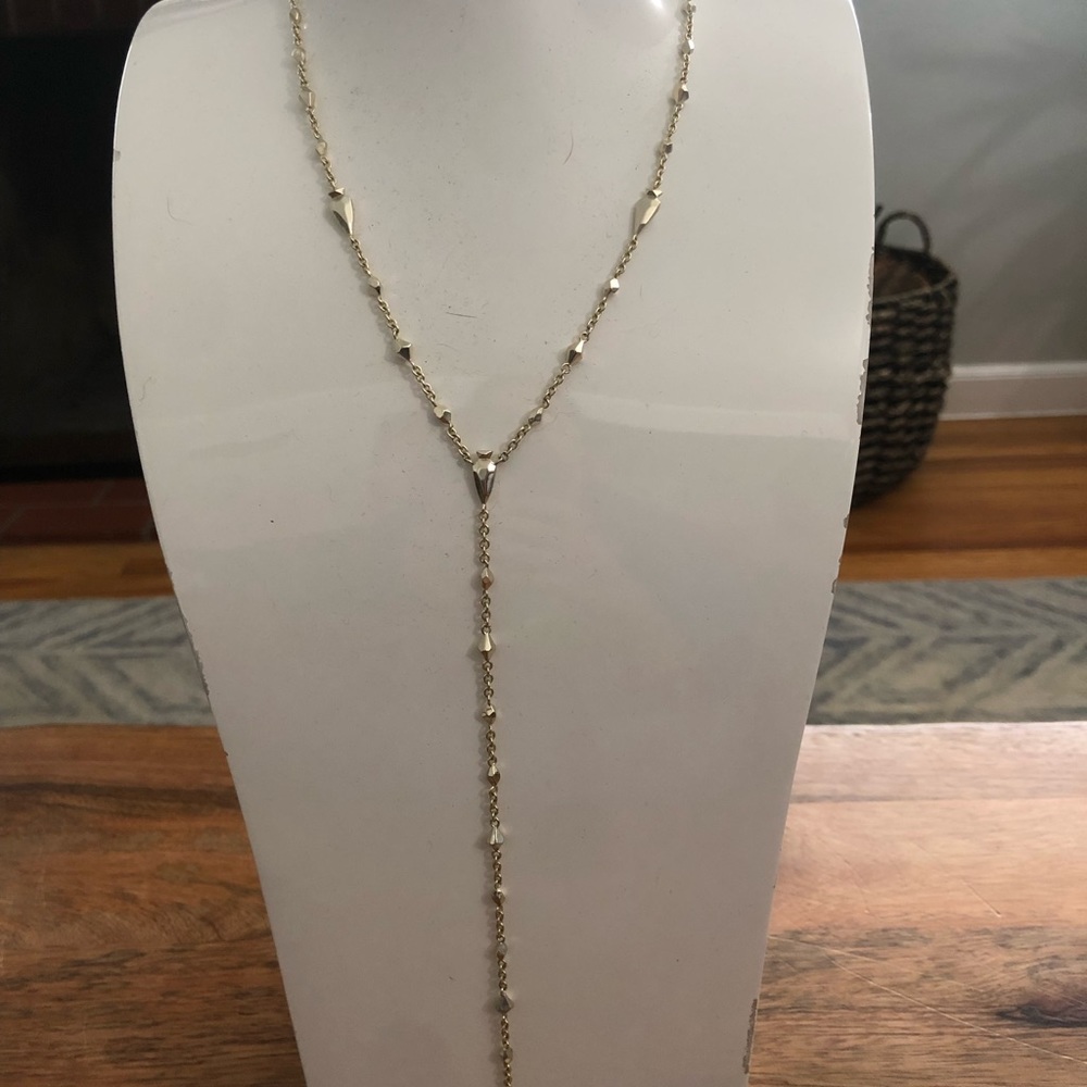 Kendra Scott Gold Grant Y Necklace